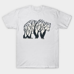 bear tree illustration T-Shirt